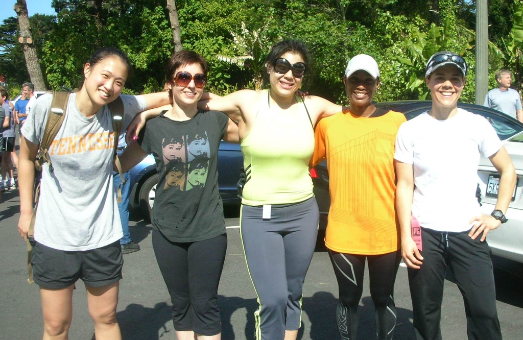 May Women's Run 2012 - Pictured from L to R:  Krystal, Melissa, Vivienne, Darlene, and Katy. Not pictured:  Jules, Judith, and Tess