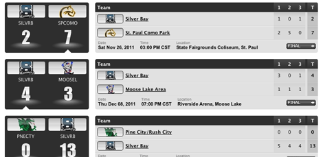 Sport Ngin League Widgets