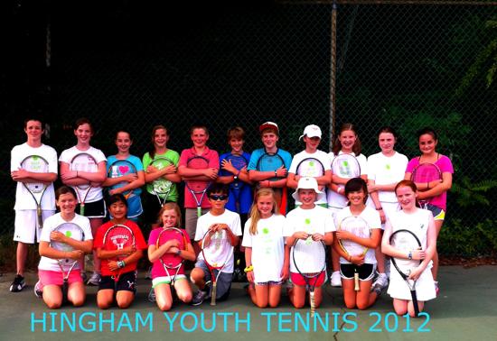 19 of the 88 Hingham Youth Tennis Players