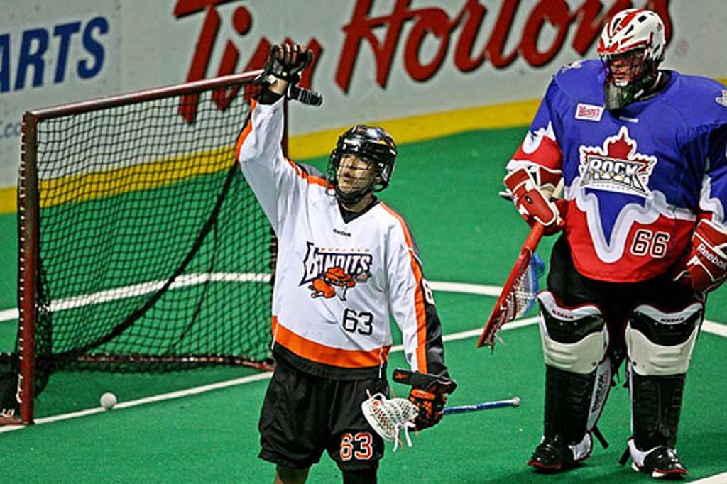 Tom Montour signed a one year deal with the Rochester Knighthawks for the 2013 season. Photo Credit: Larry Palumbo 