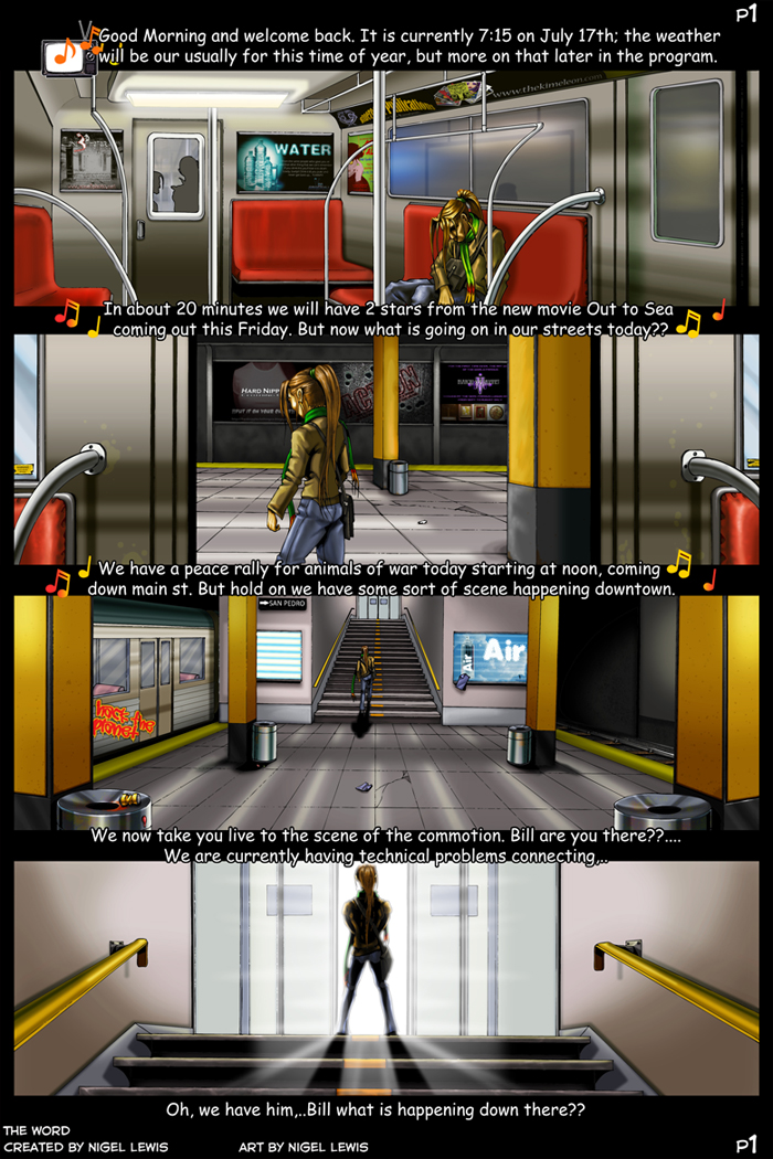 The Word, the word web comic, comic books, comic book publisher, canadian publishing company, nigel lewis, jackal comics