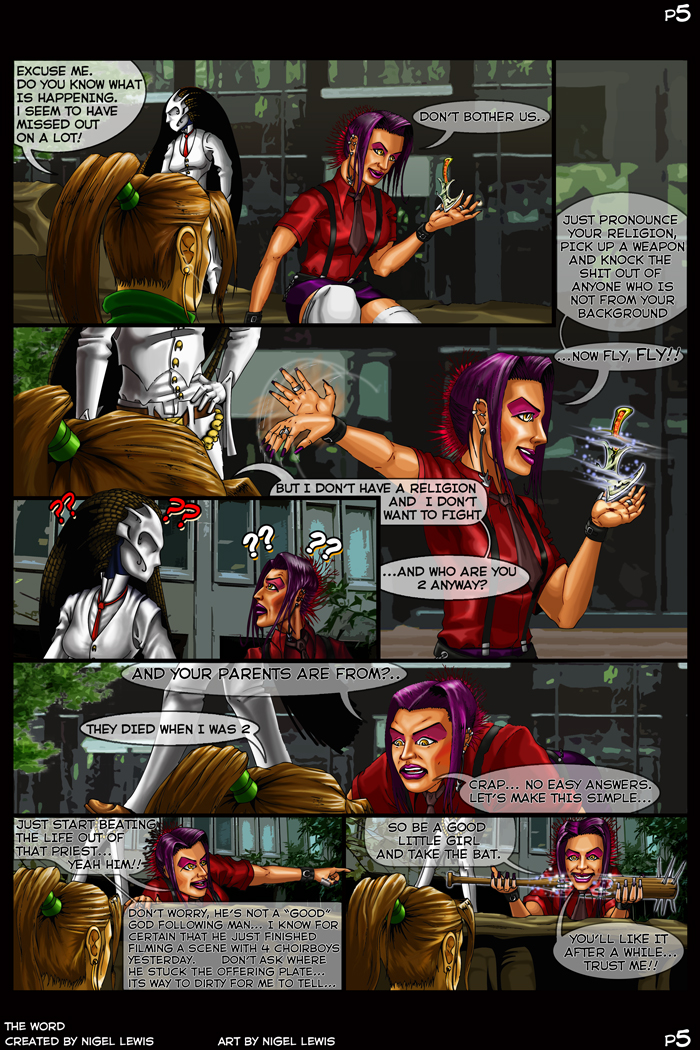 The Word, the word web comic, comic books, comic book publisher, canadian publishing company, nigel lewis, jackal comics