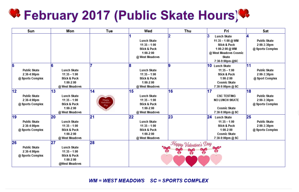 Rolling Meadows Park District Skating Program