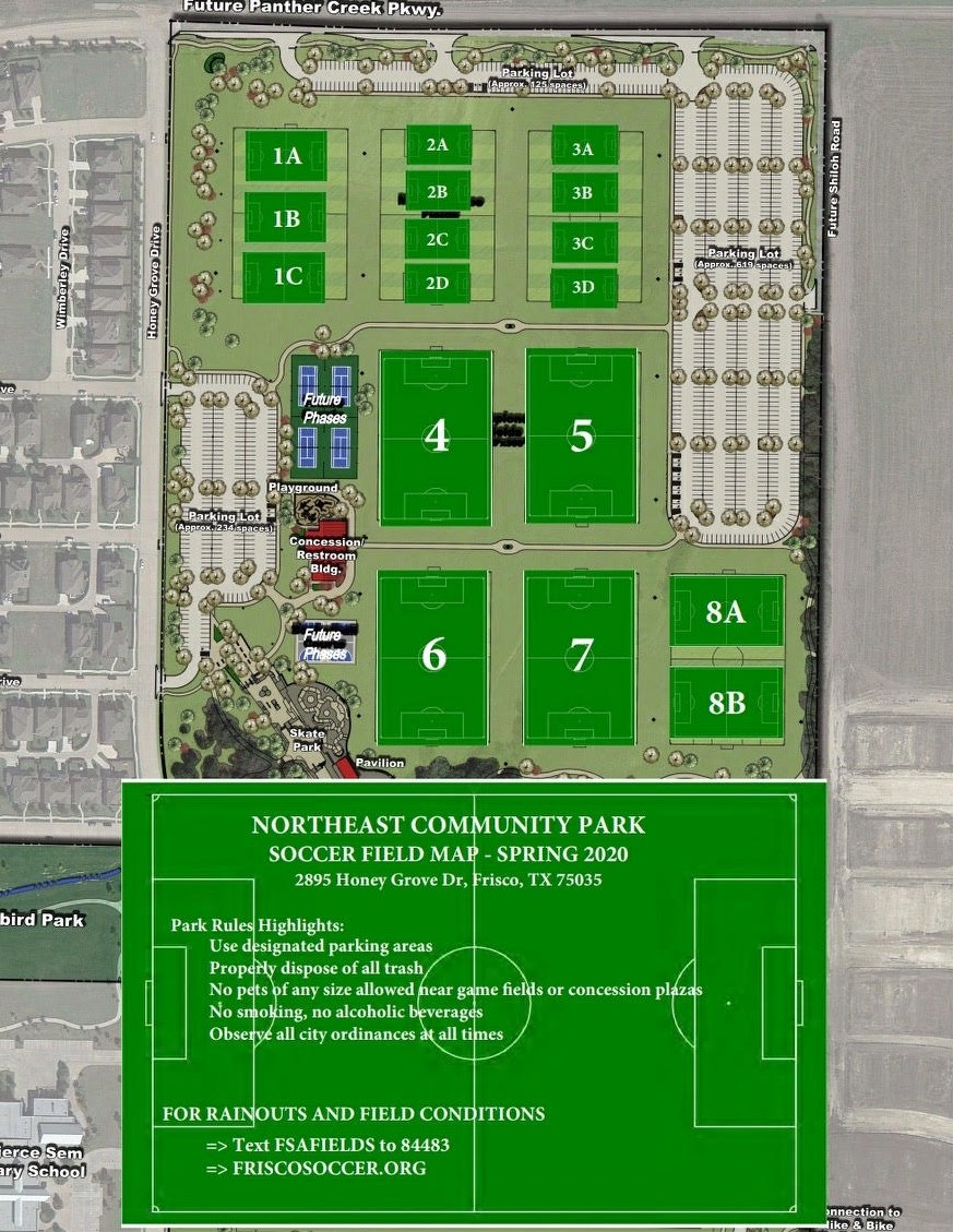 High Point Park Soccer Field Map Printable Online