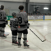 High School Players stand for the anthm