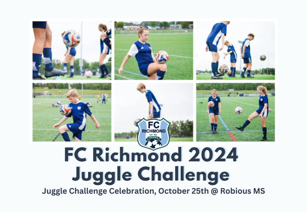 Juggling Challenges The FC Richmond Juggle Challenge is Coming Soon!