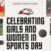 National Girls and Women in Sports Day graphic