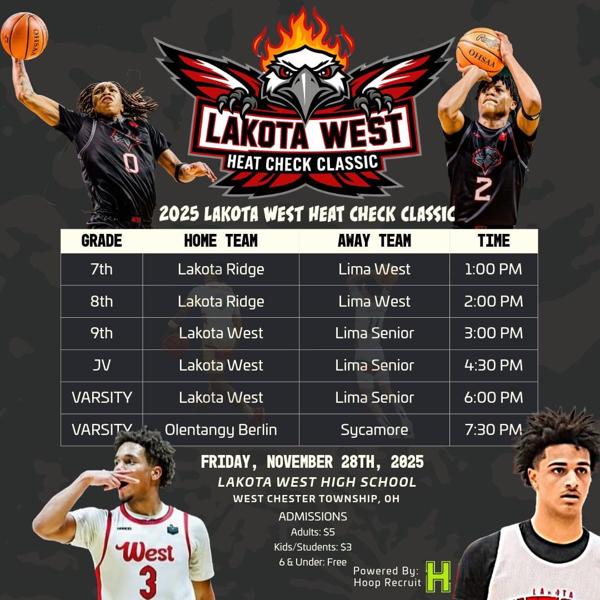 Lakota West to Host 2025 Heat Check Classic: A Thanksgiving Weekend ...