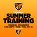 Graphic: TNT Nordic Summer Training. Mondays & Wednesdays 6:30-8:30pm, June 2 thru July 23. Bracket  Park. TNT logo