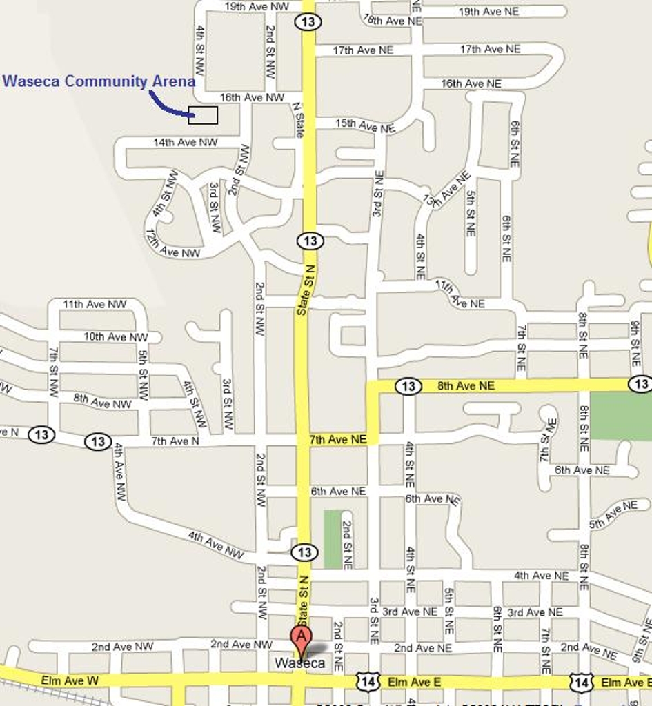 Driving Directions to the Waseca Community Arena