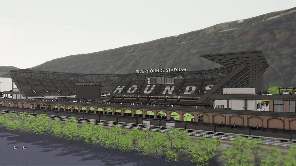 Riverhounds Stadium rendering