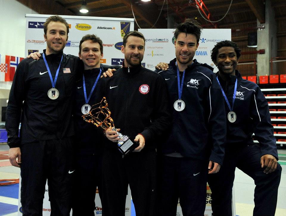 U.S. Men’s Epee Team Wins Silver, Retains World 1 Ranking in Legnano