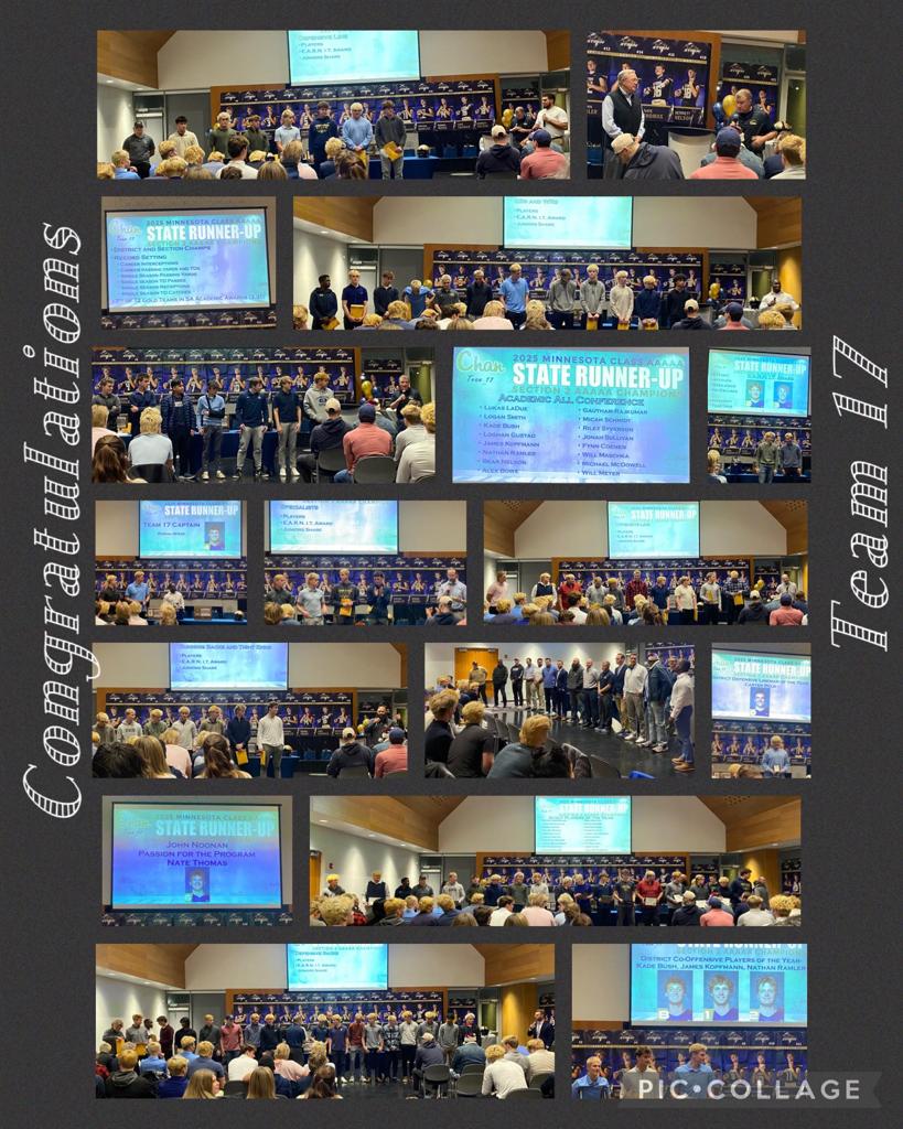 Team 17 Banquet Collage