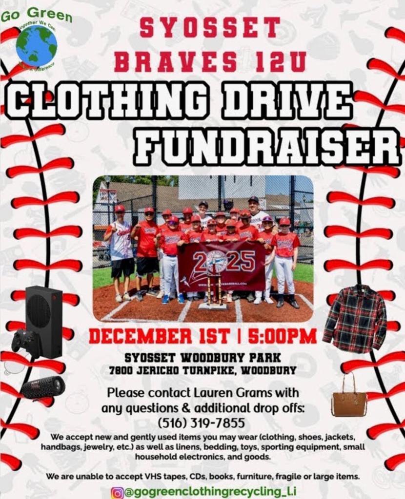 Syosset 12U Cooperstown Team Fundraising Event