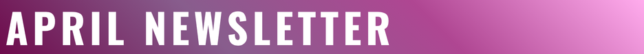 April newsletter featuring gymnastics, dance, and ninja information