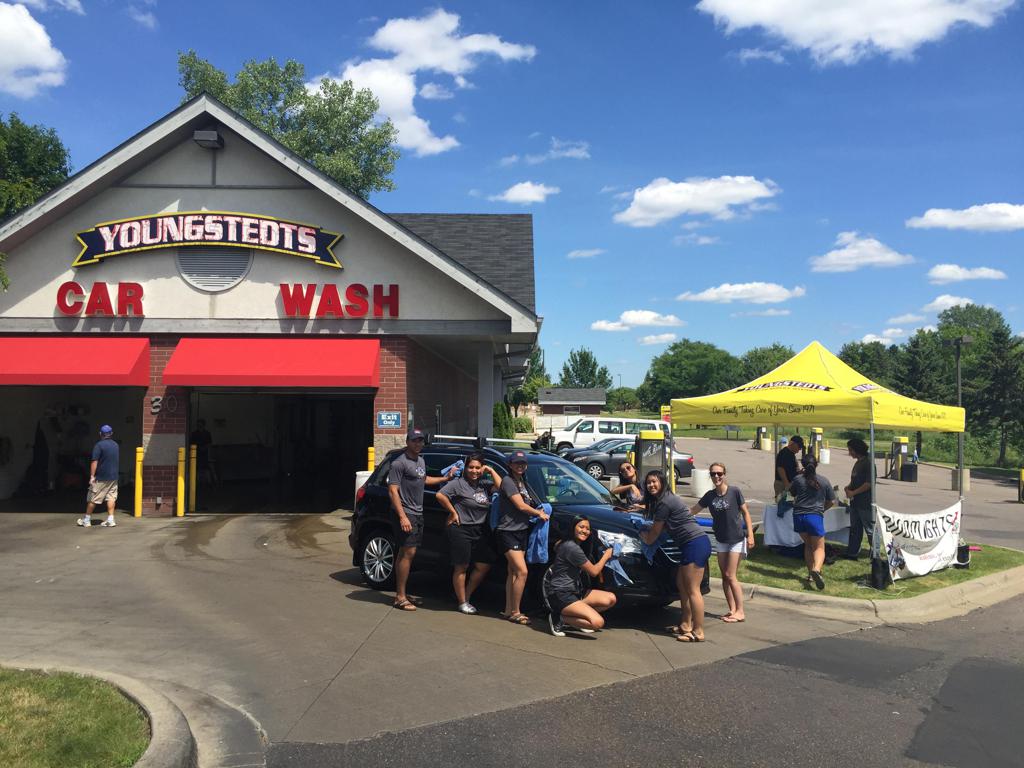 Car Wash at Youngstedts Raises Camp Funds