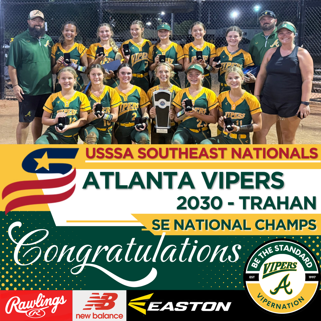 Atlanta VIpers Trahan - USSSA Southeast National Champs - July 2025
