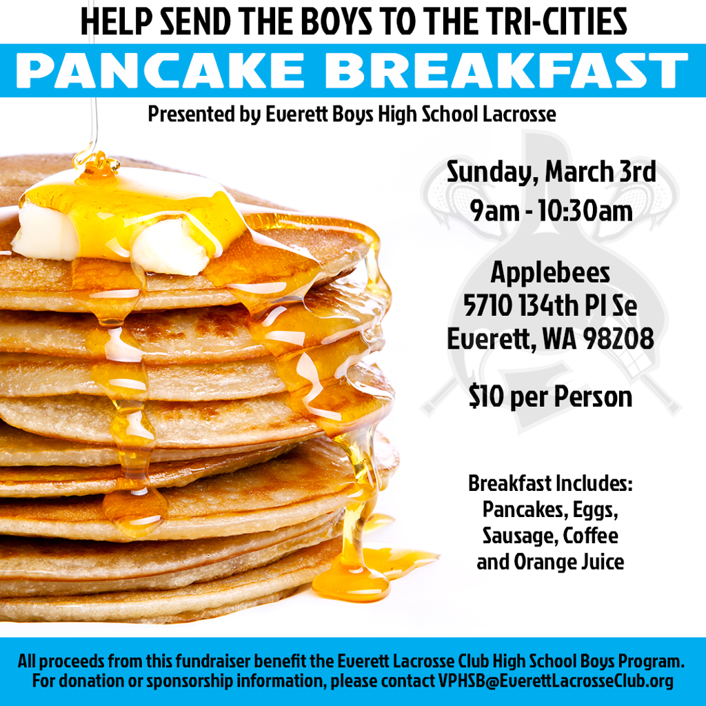 HS Boys Pancake Breakfast Fundraiser