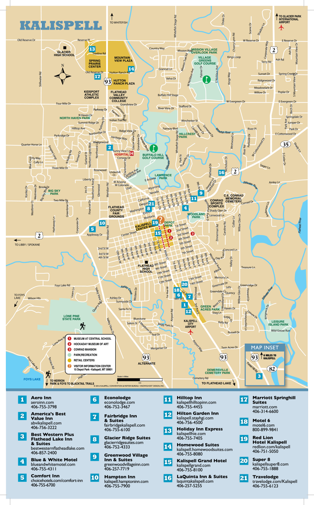 Kalispell City Map