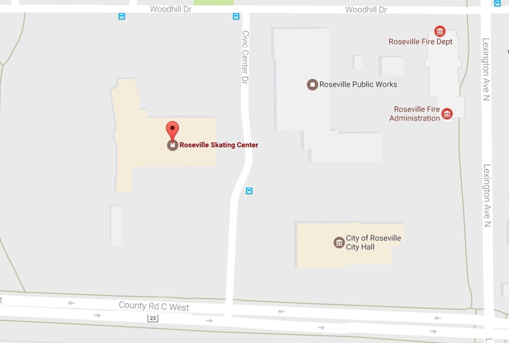 Roseville Skating Center: John Rose MN OVAL