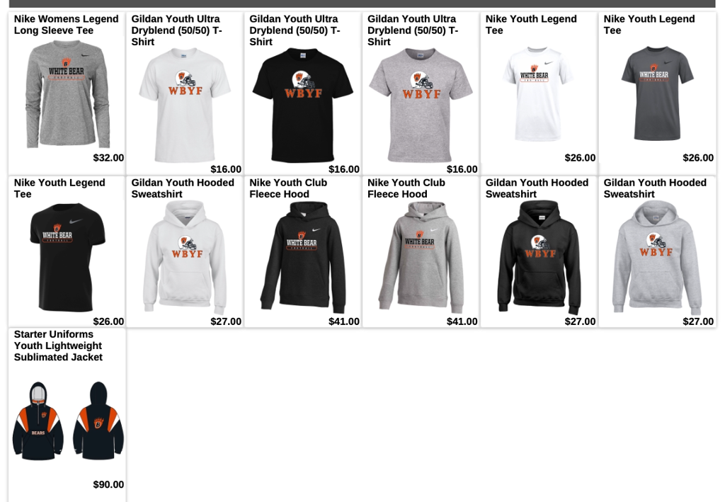 2026 WBYF GameOne apparel store item