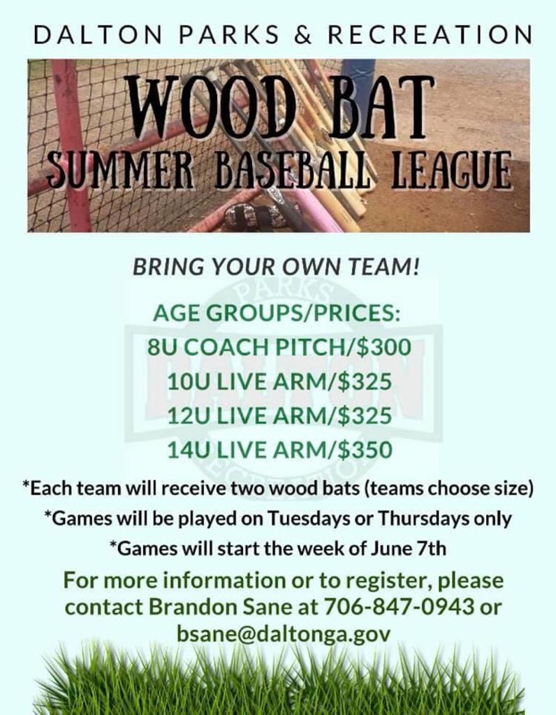 Wood Bat Summer Baseball League