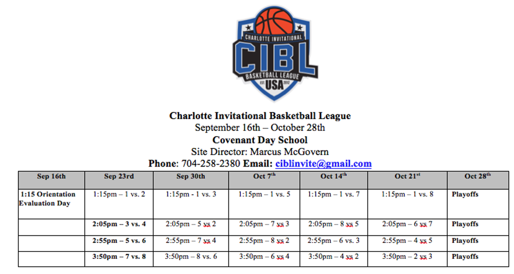 roster schedule