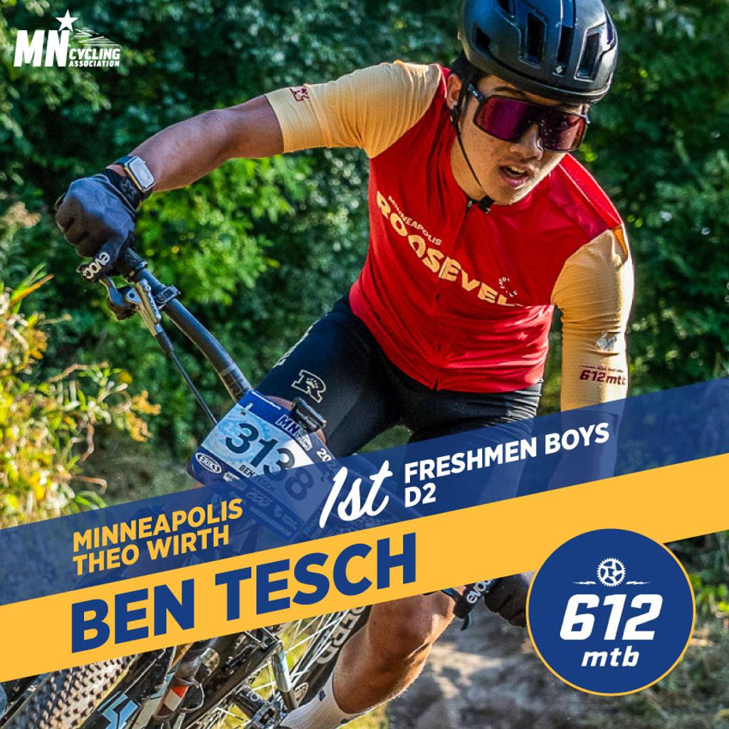 Graphic: Minneapolis Theo Wirth, 1st Freshman Boys D2, Ben Tesch 