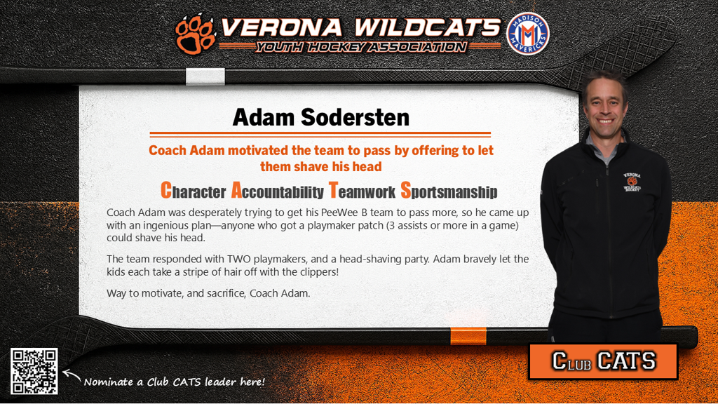 Club CATS Leader - Coach Adam