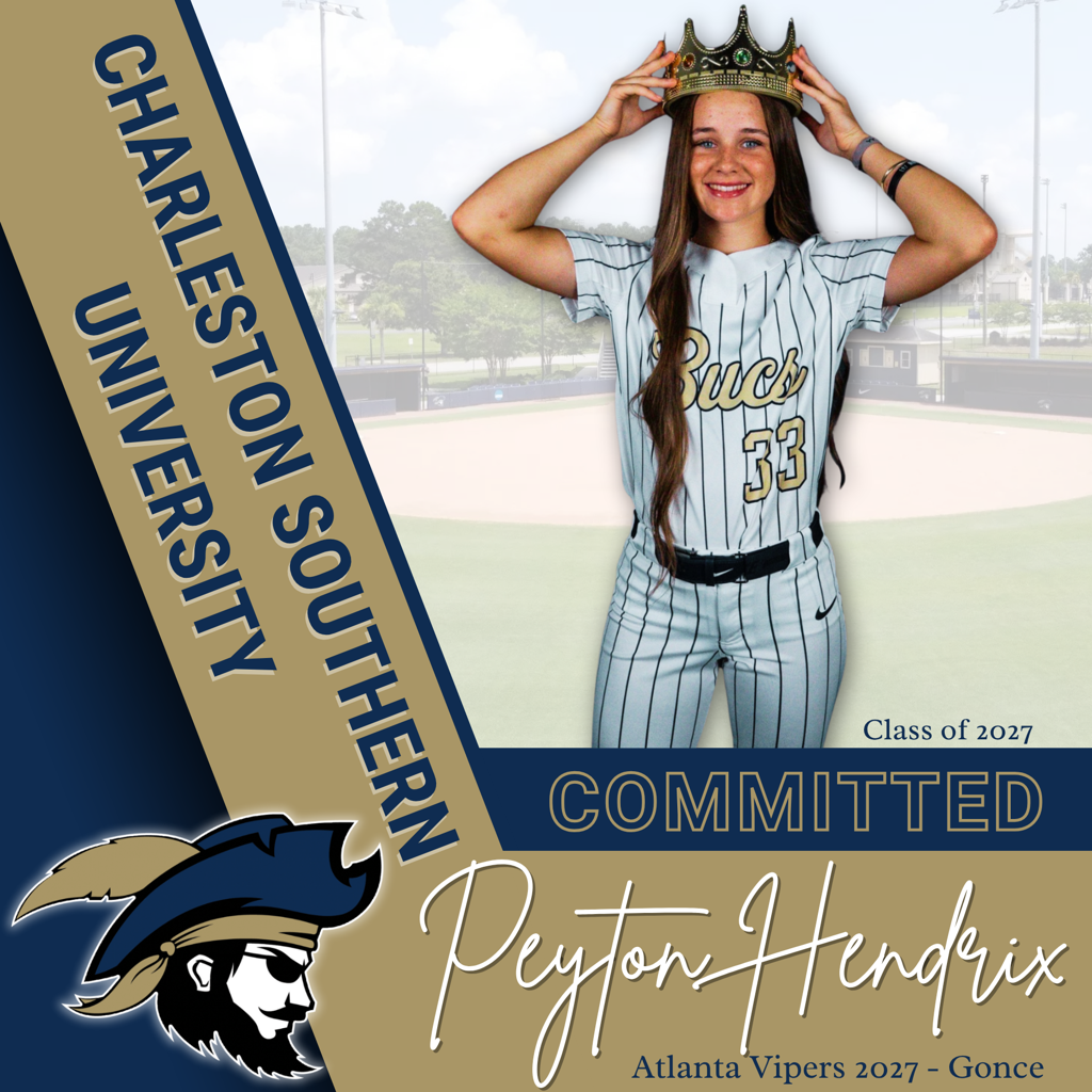 Peyton Hendrix - Atlanta Vipers Fastpitch 2027 Gonce - Charleston Southern Commit