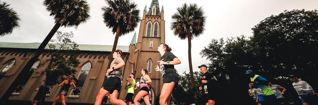 Sun shining in Savannah