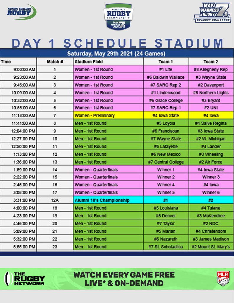 2021 CRC Final Schedule Announced 2021 CRC Final Schedule Announced