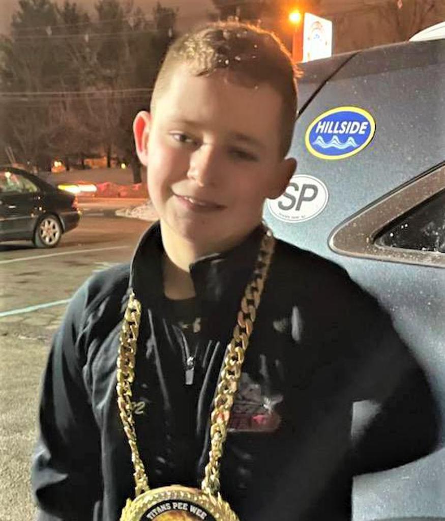 Chase LaDoca scored two goals to help the Titans Pee Wee B team defeat the Princeton Tigers 3 – 1