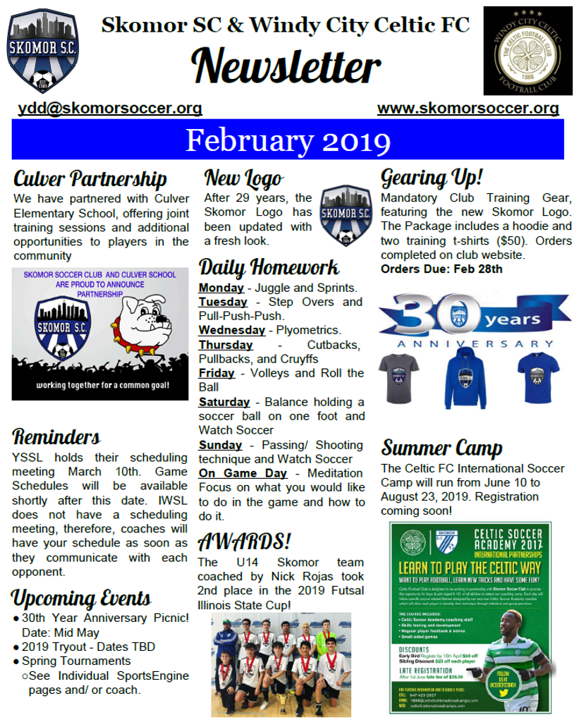 Club Newsletter February 2019 Released