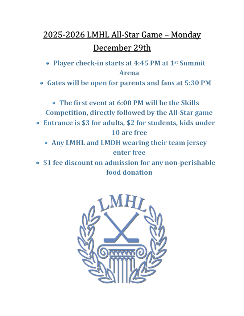 2025-2026 LMHL All-Star Game