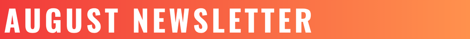 August newsletter featuring gymnastics, dance, and ninja information