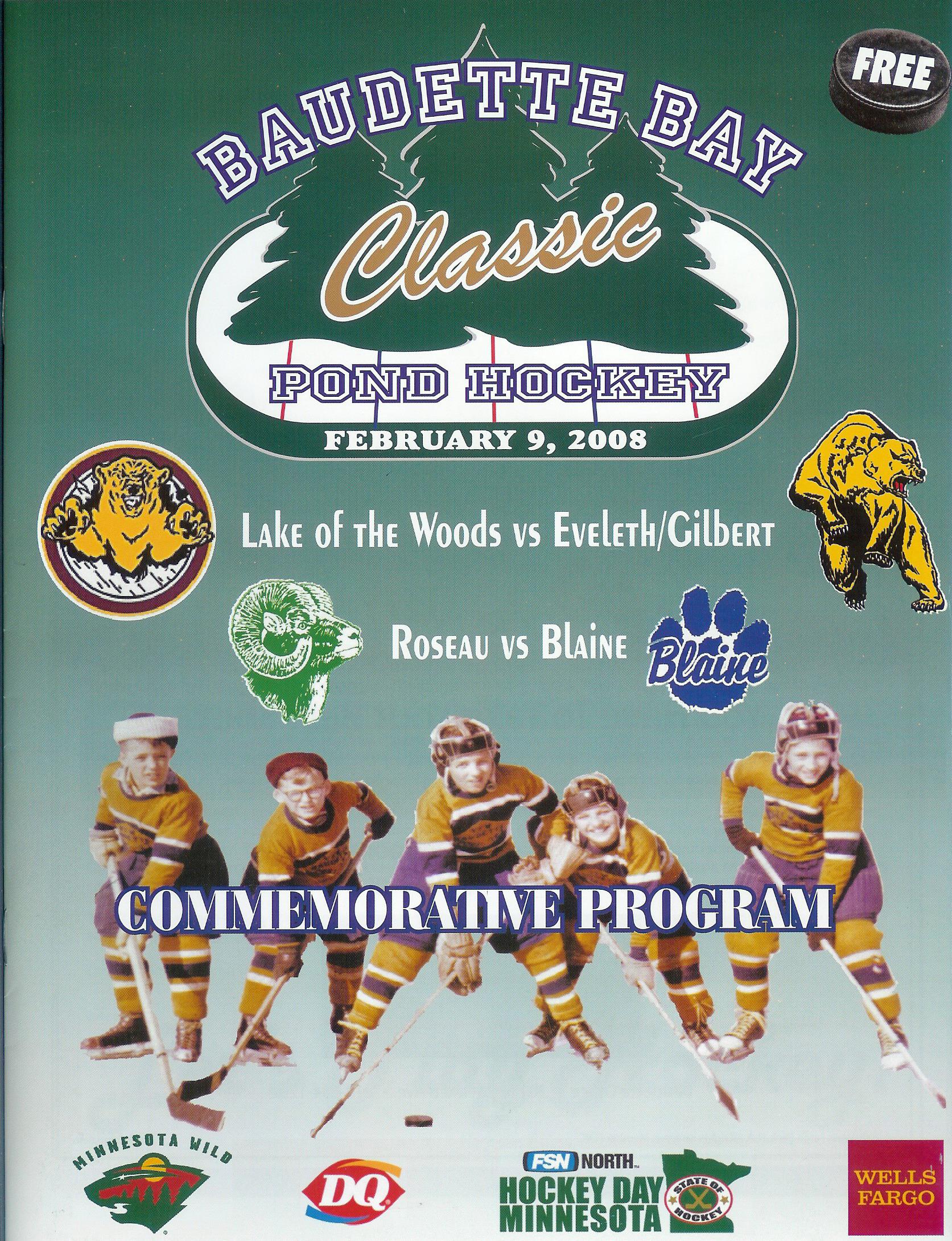2008 Hockey Day Minnesota Baudette Bay February 9