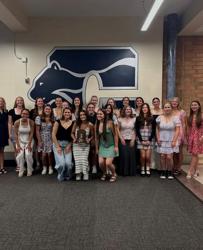 2025 Team Picture with Big 9 Trophy