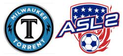Milwaukee Torrent and American Soccer League logos